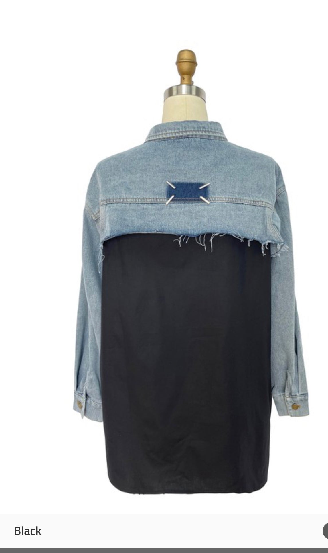 It Girl Contrast Denim Shirt