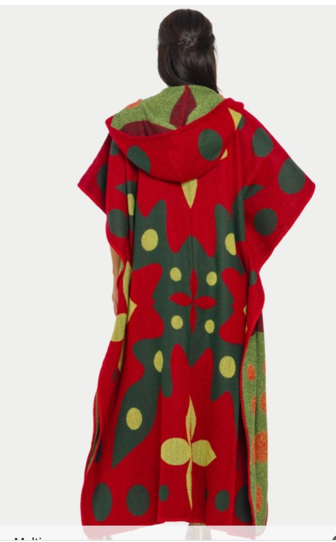 Anastasia Cardigan Poncho (Color Red)