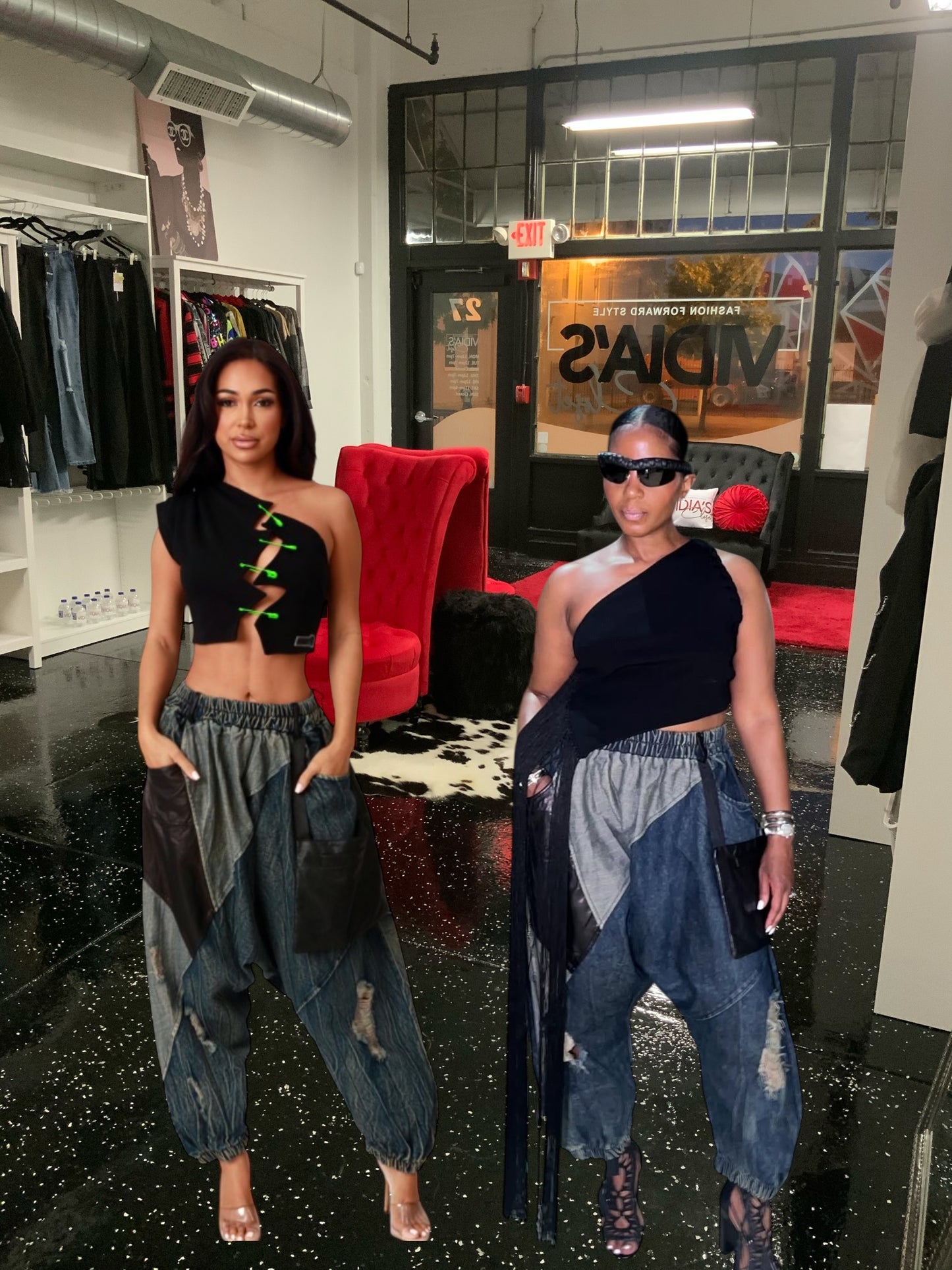 Kia Patch It Up Harem Jeans