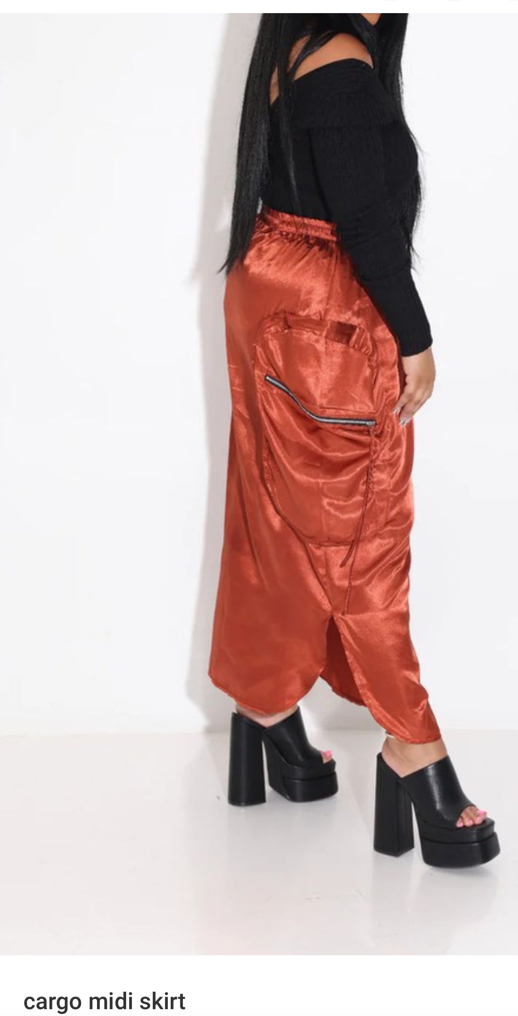 Foxy Brown Cargo Midi Skirt