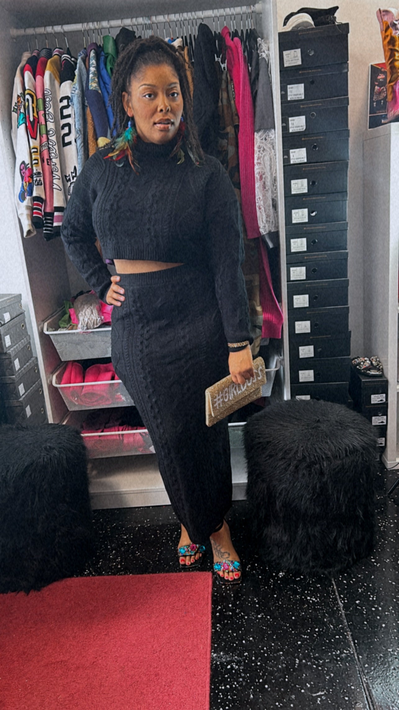 Love Like This Black Dress Set