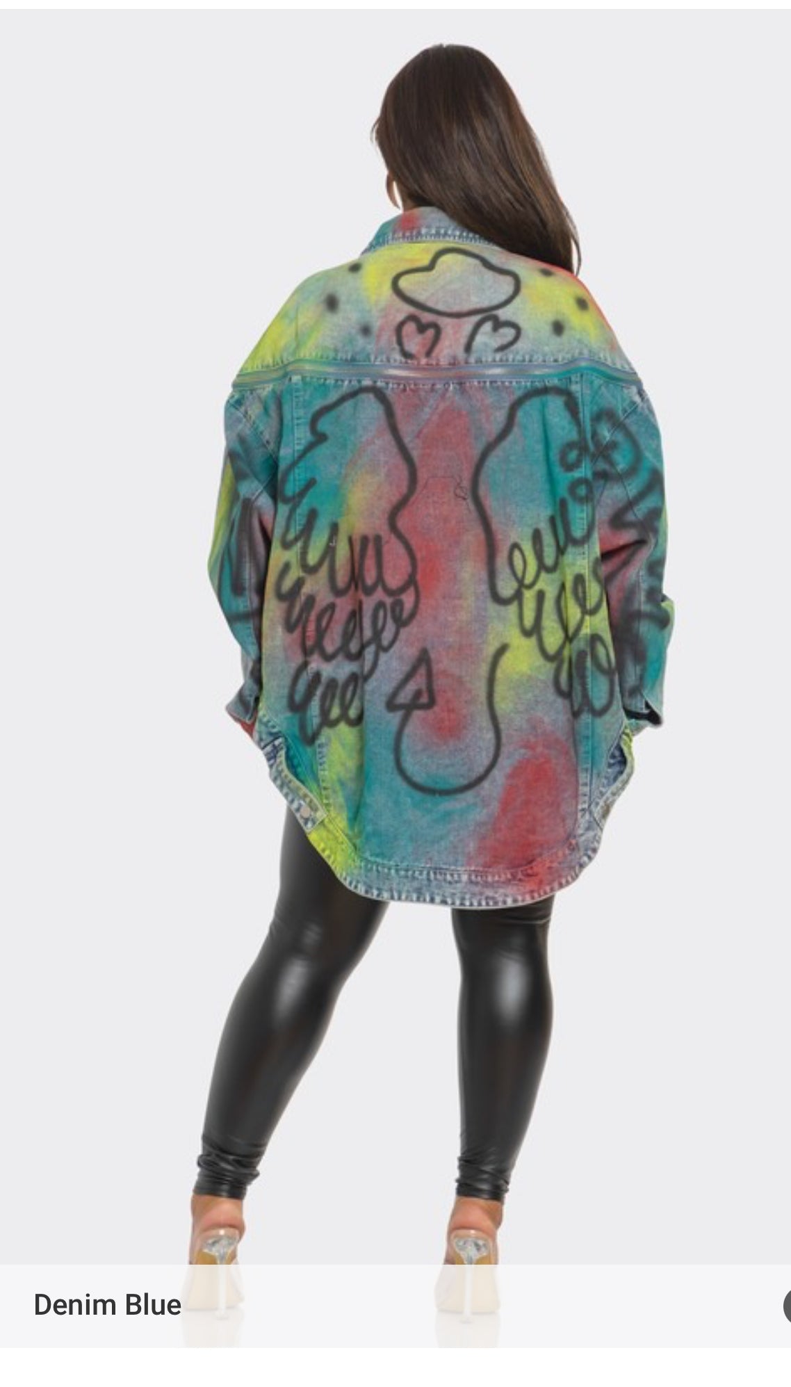 That Girl Graffiti Denim Jacket