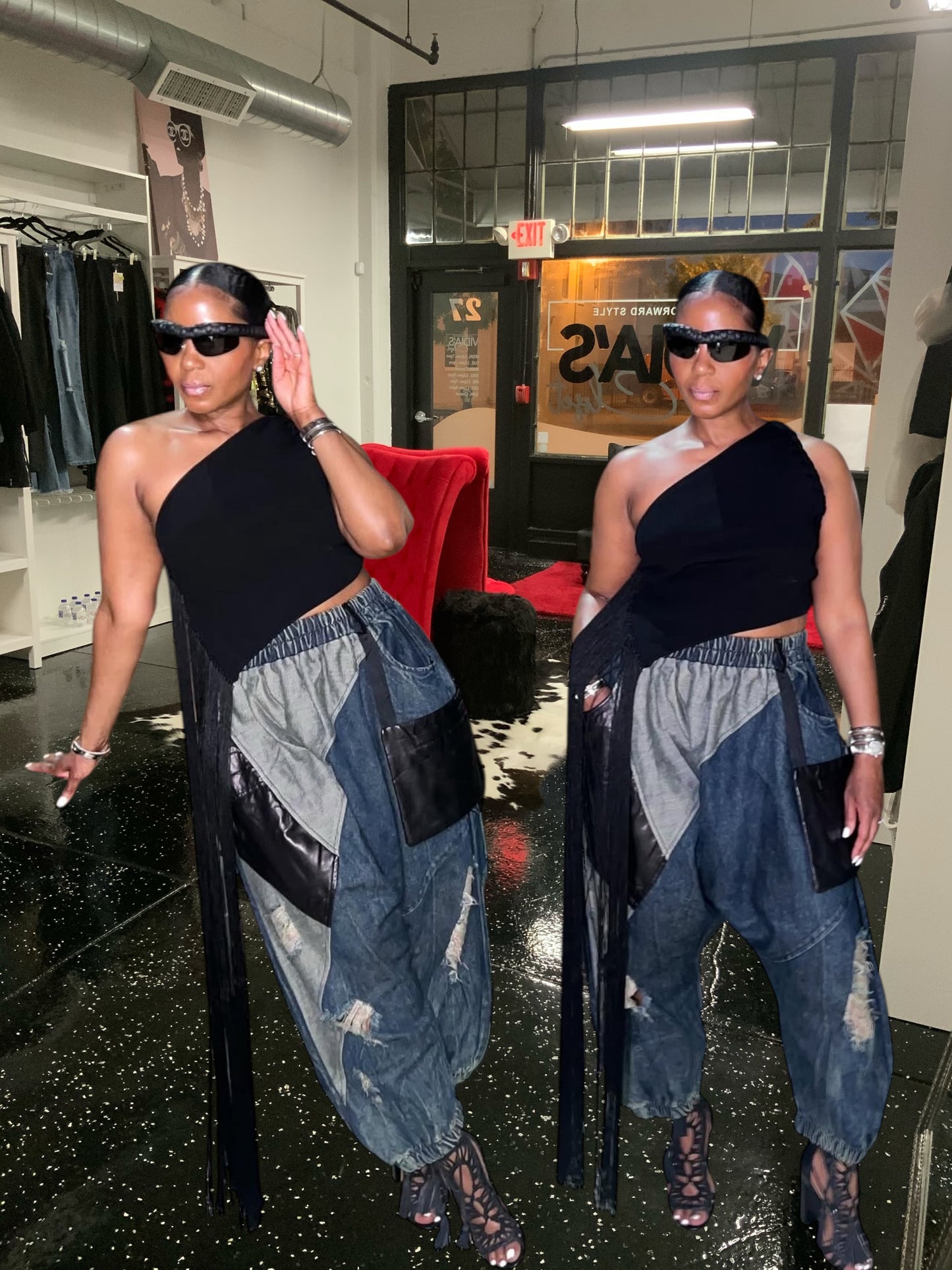 Kia Patch It Up Harem Jeans
