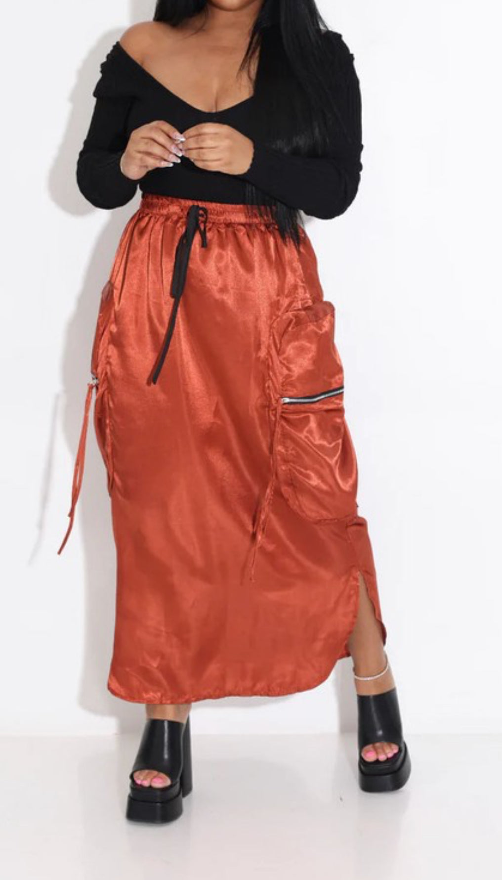 Foxy Brown Cargo Midi Skirt