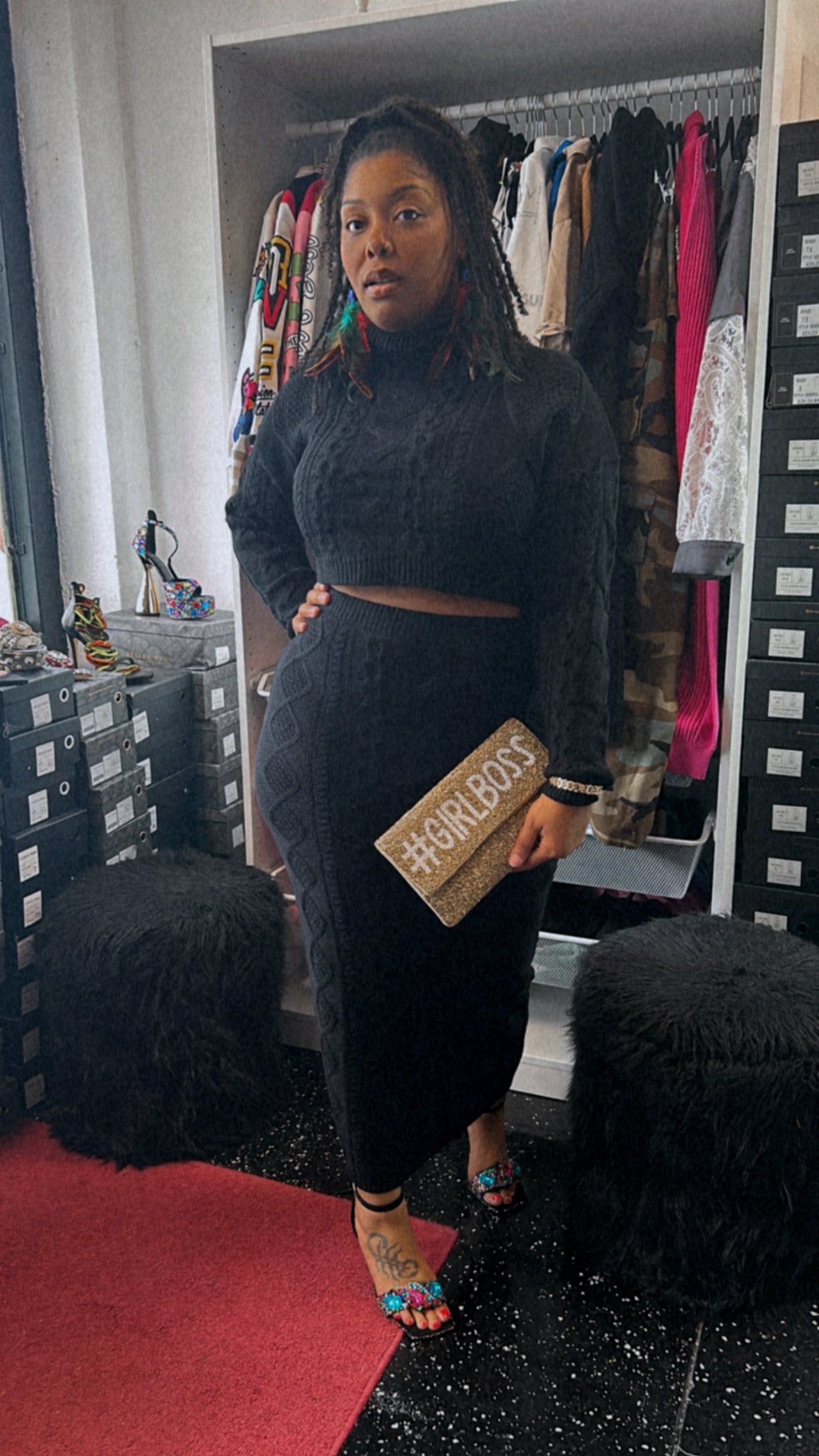 Love Like This Black Dress Set