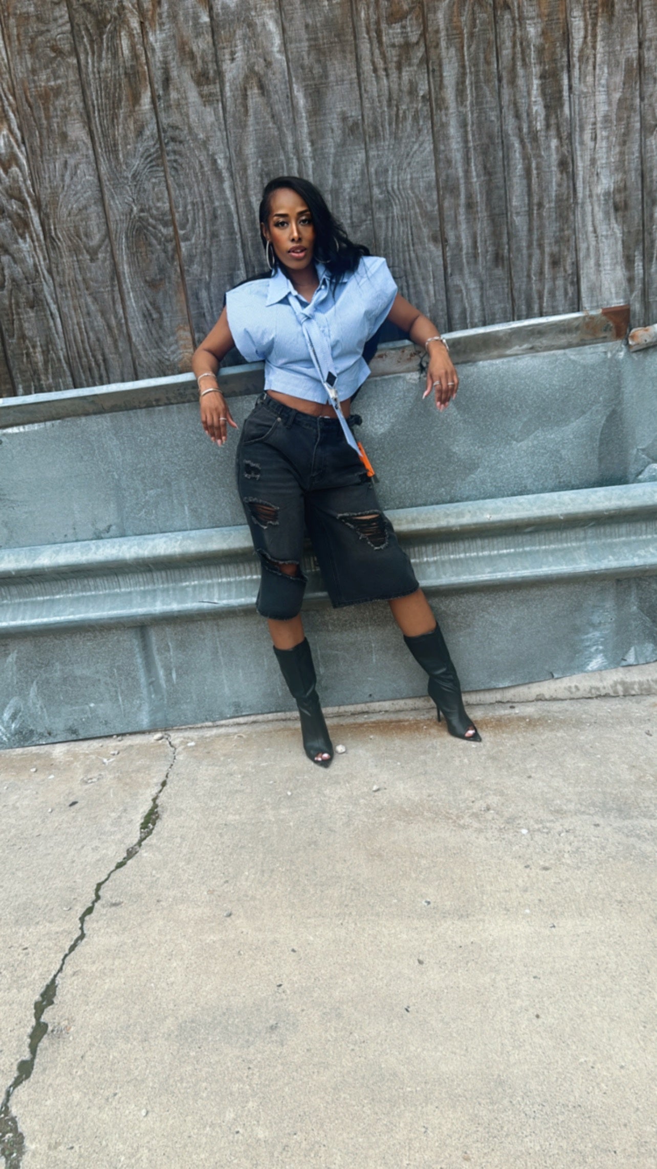 Jaz Distressed Jorts