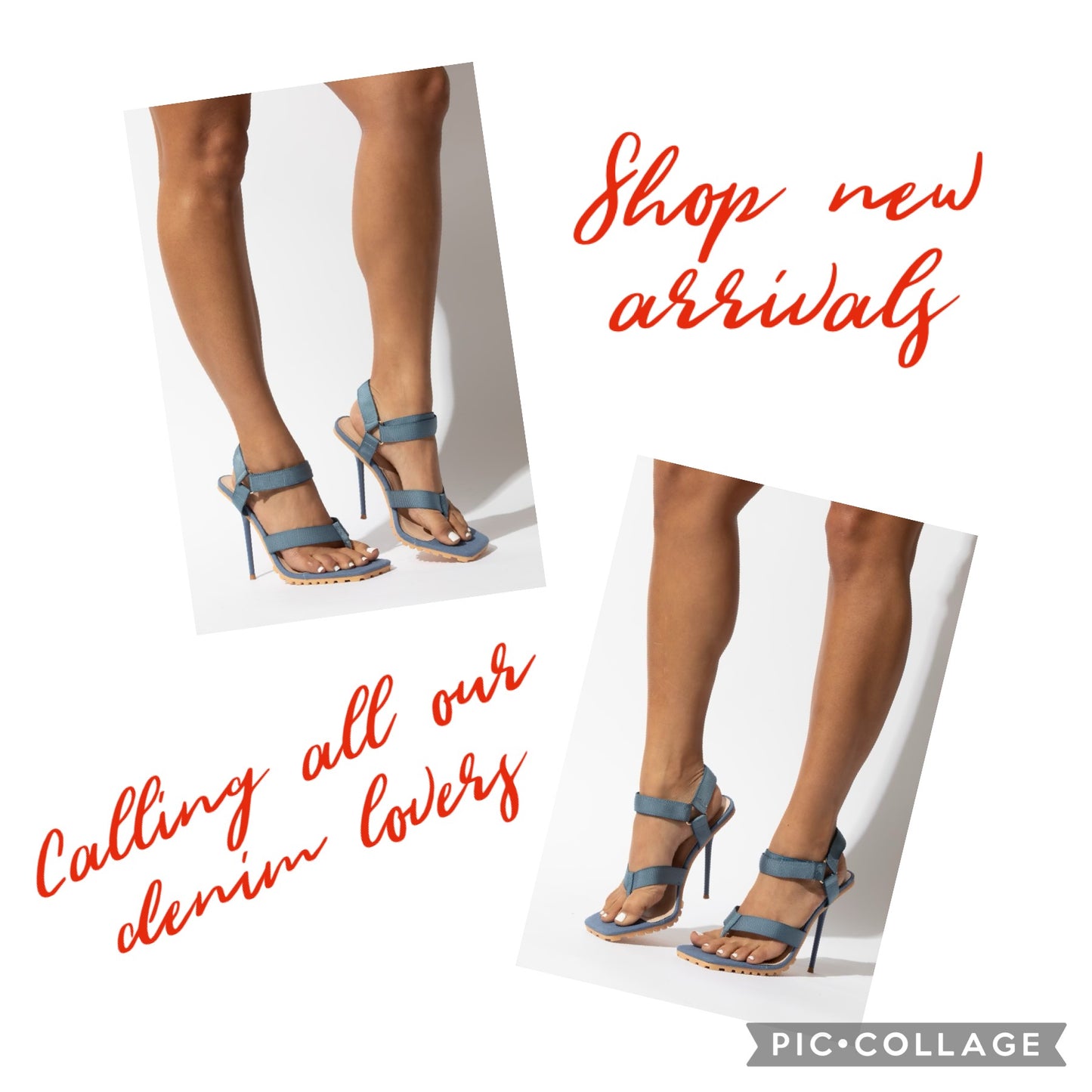 Custom Made Denim Sandal
