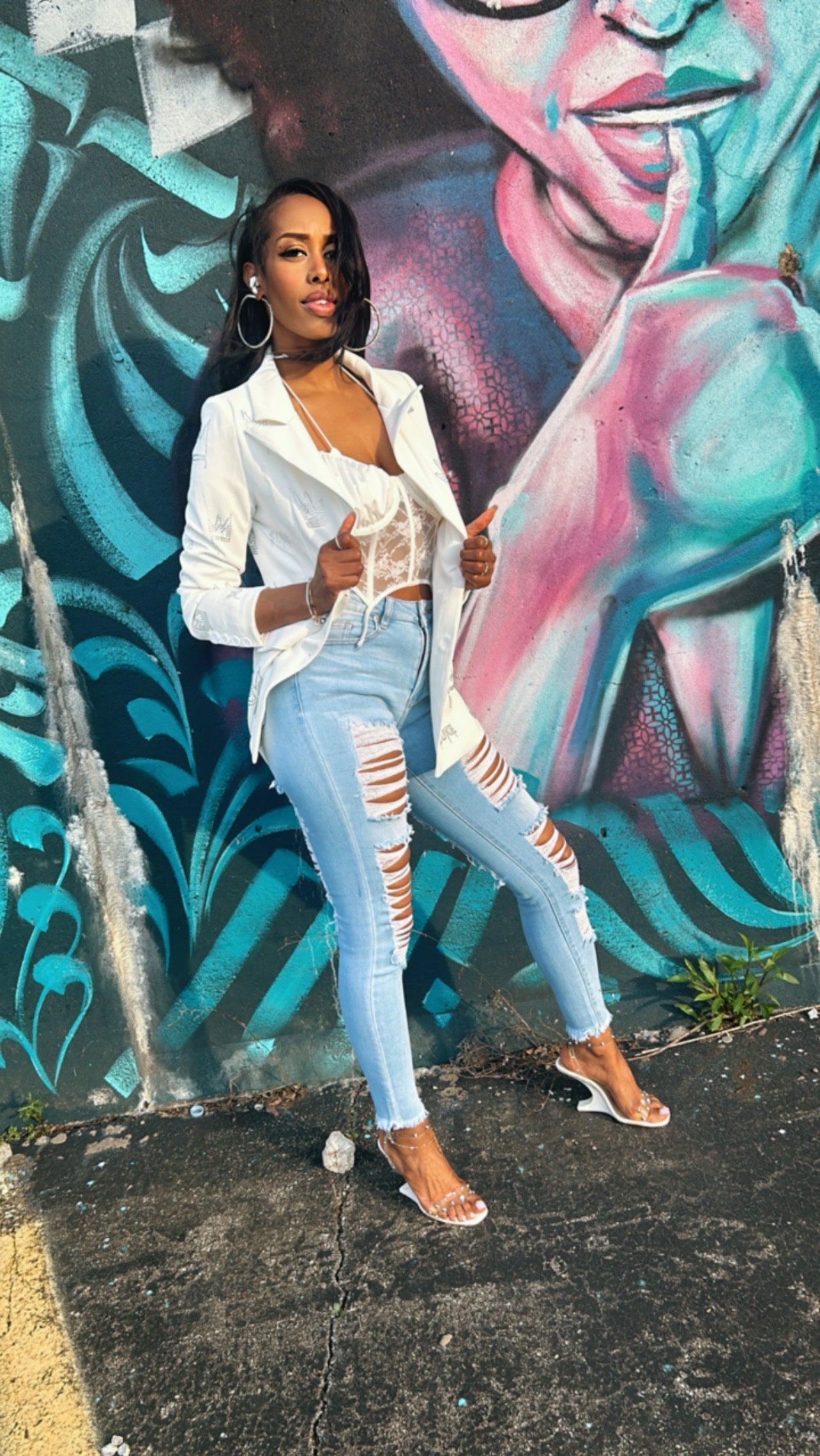 Girls Best Distress Jeans