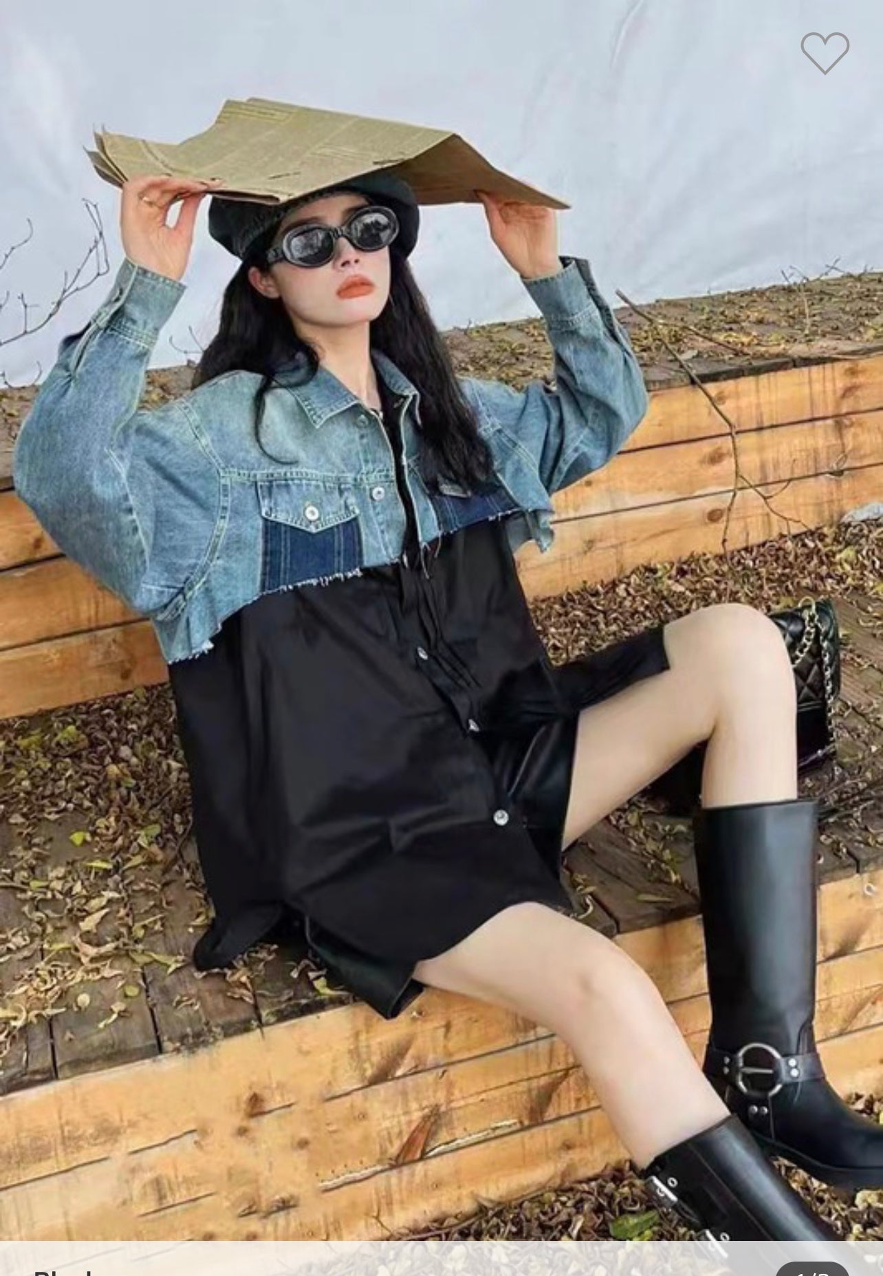 It Girl Contrast Denim Shirt