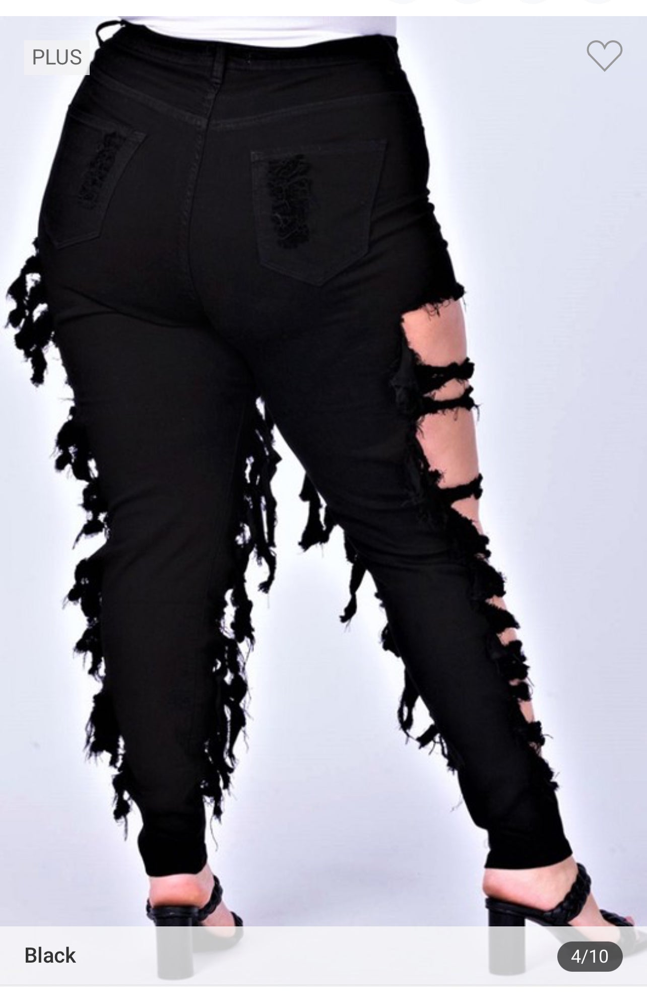 Lachelle Distress Fringe Jeans