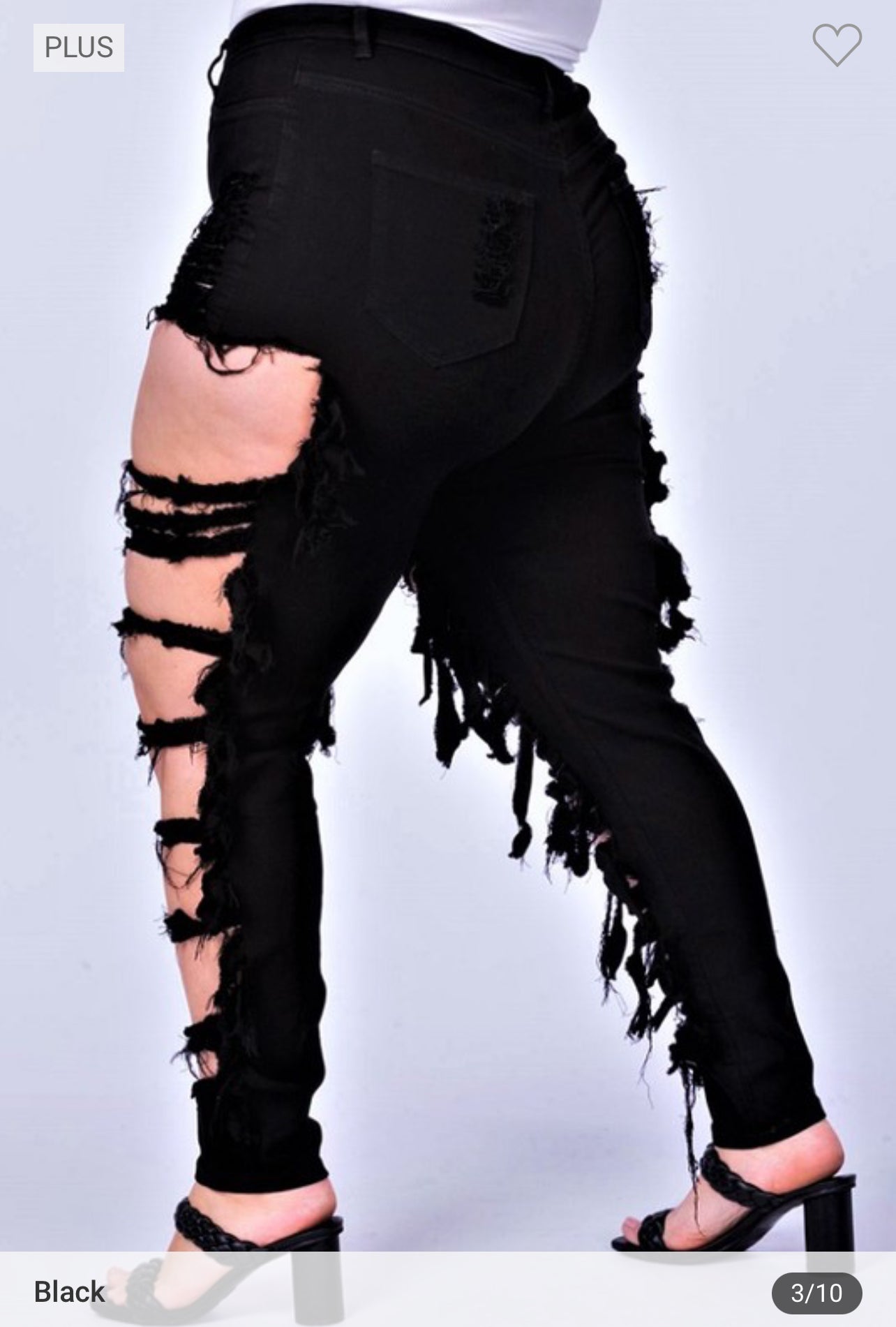 Lachelle Distress Fringe Jeans