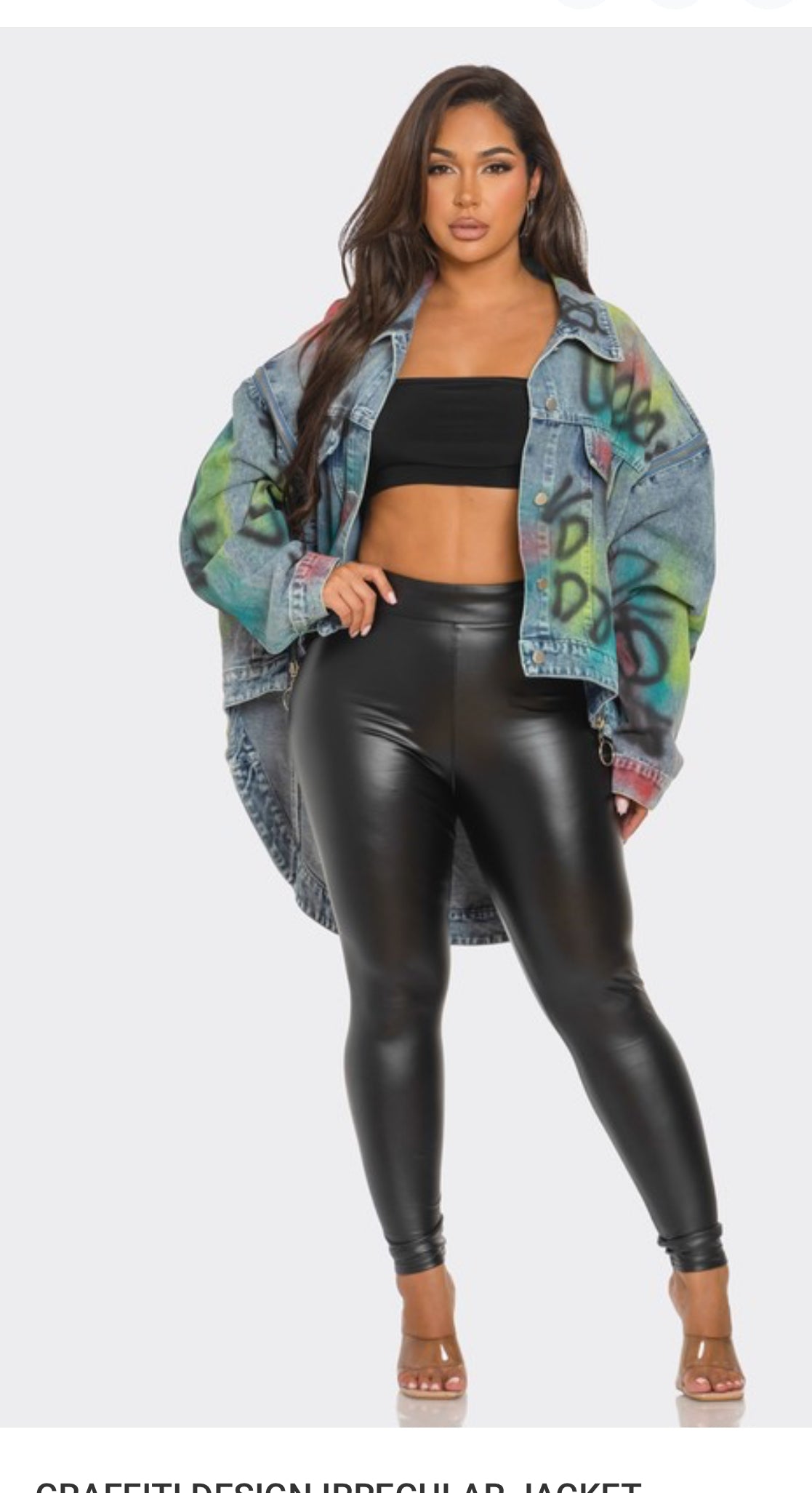 That Girl Graffiti Denim Jacket