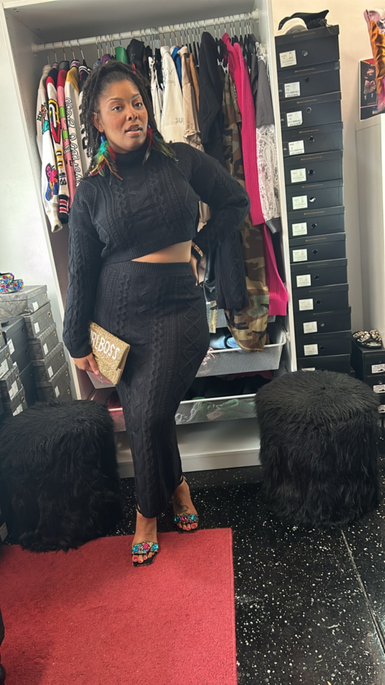 Love Like This Black Dress Set