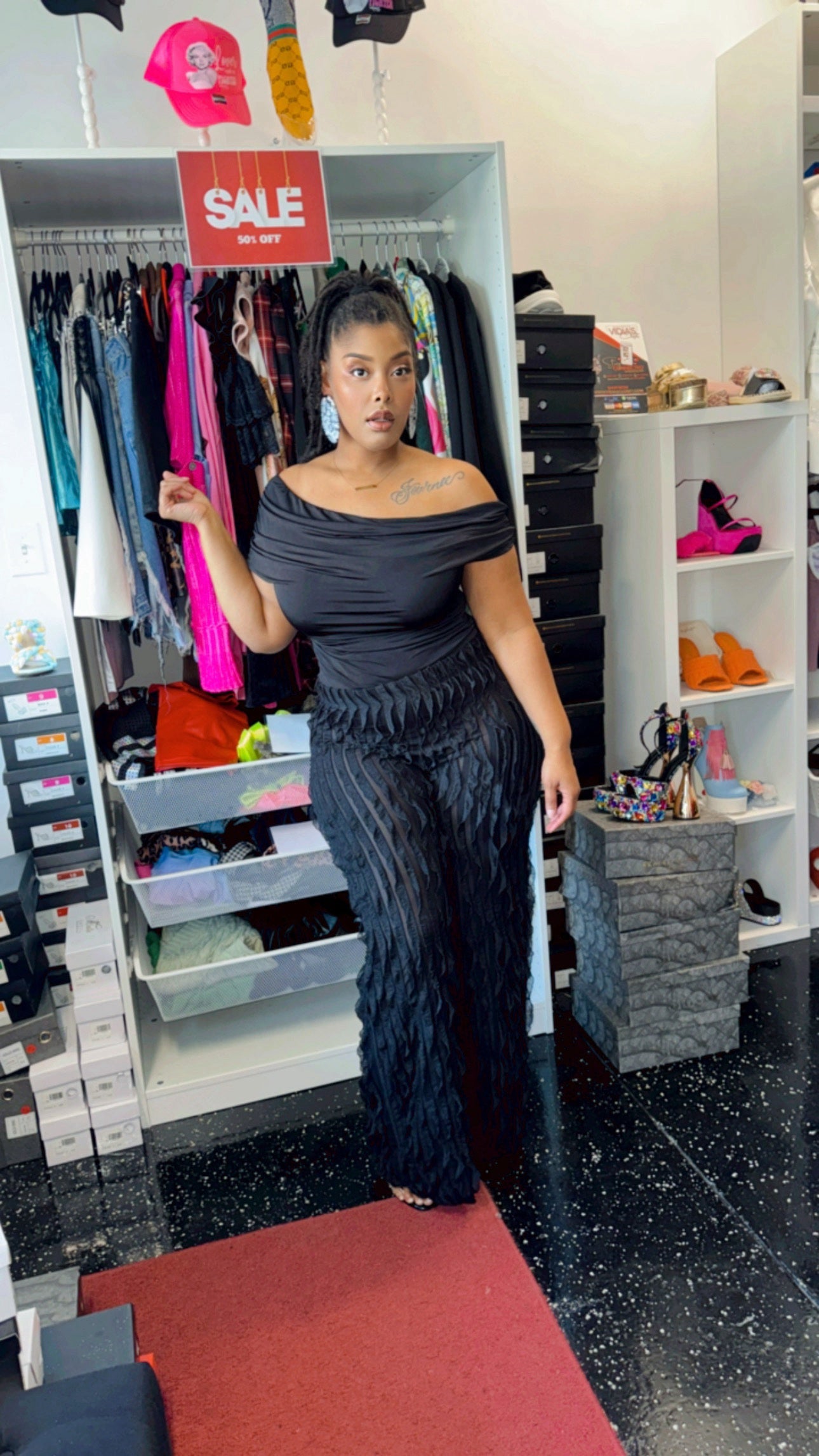 Lachelle Ruffle Pants Set