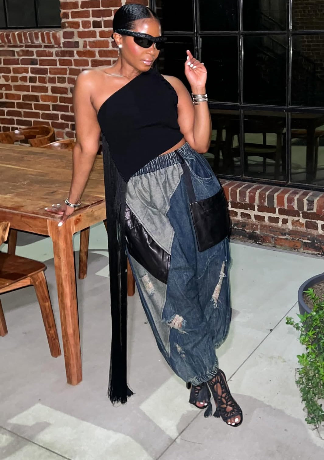 Kia Patch It Up Harem Jeans