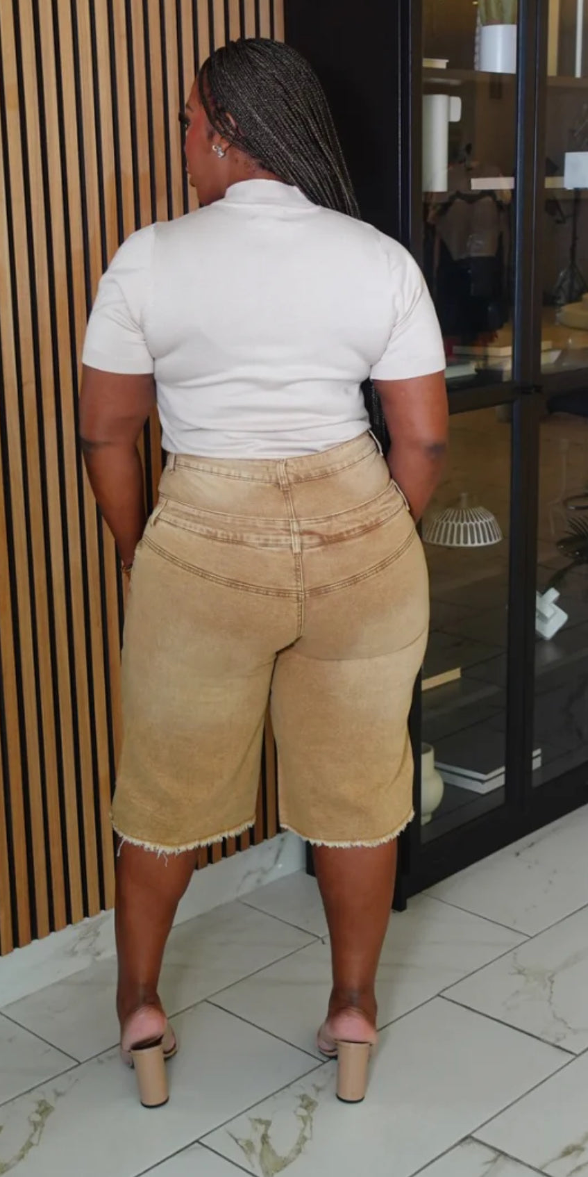 Ripped And Ready Denim (Tan Color)