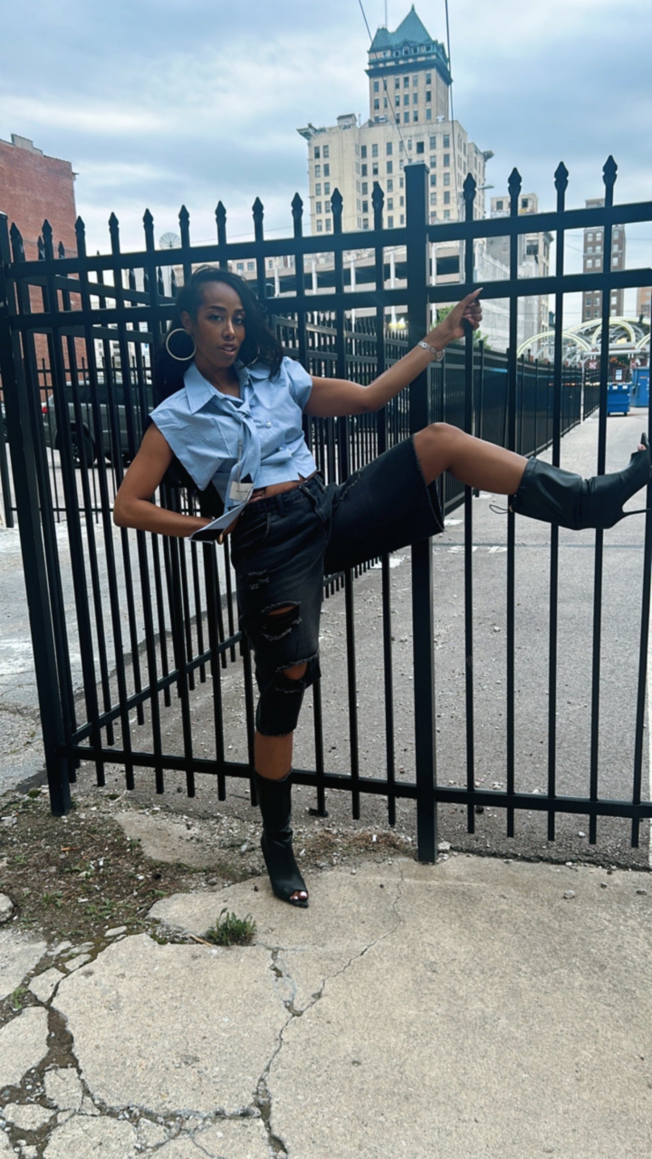 Jaz Distressed Jorts