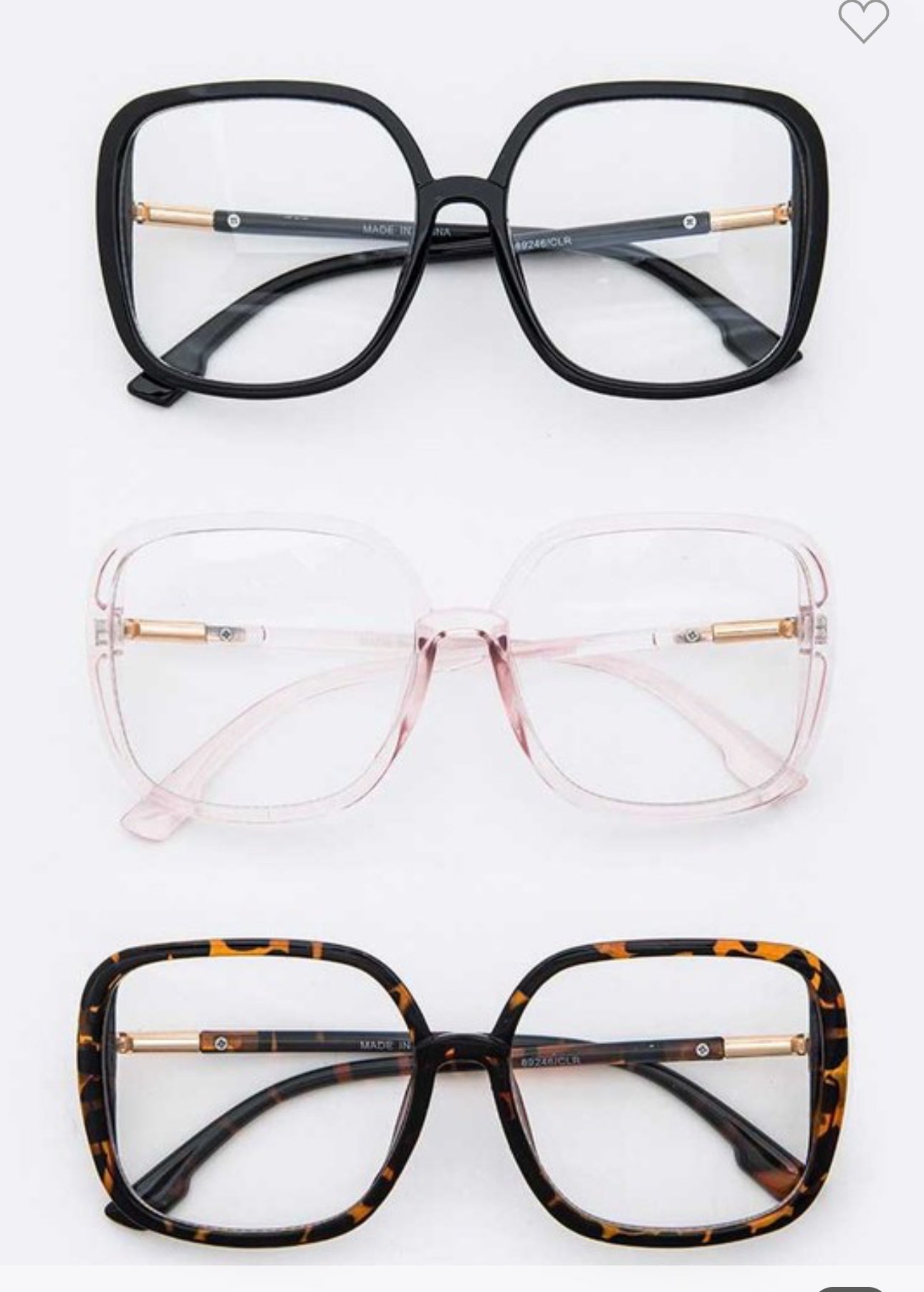 Manhattan Oversized Clear Frame