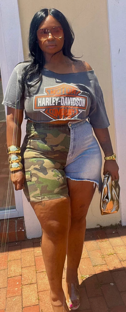 Two Faced Denim Shorts