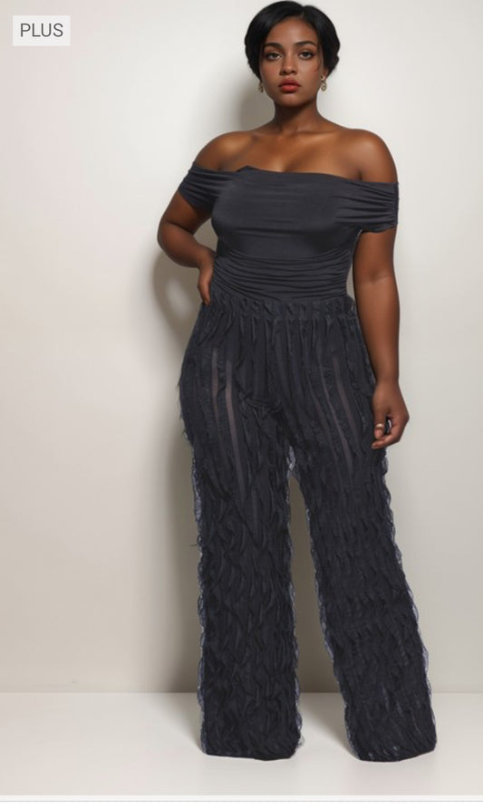 Lachelle Ruffle Pants Set