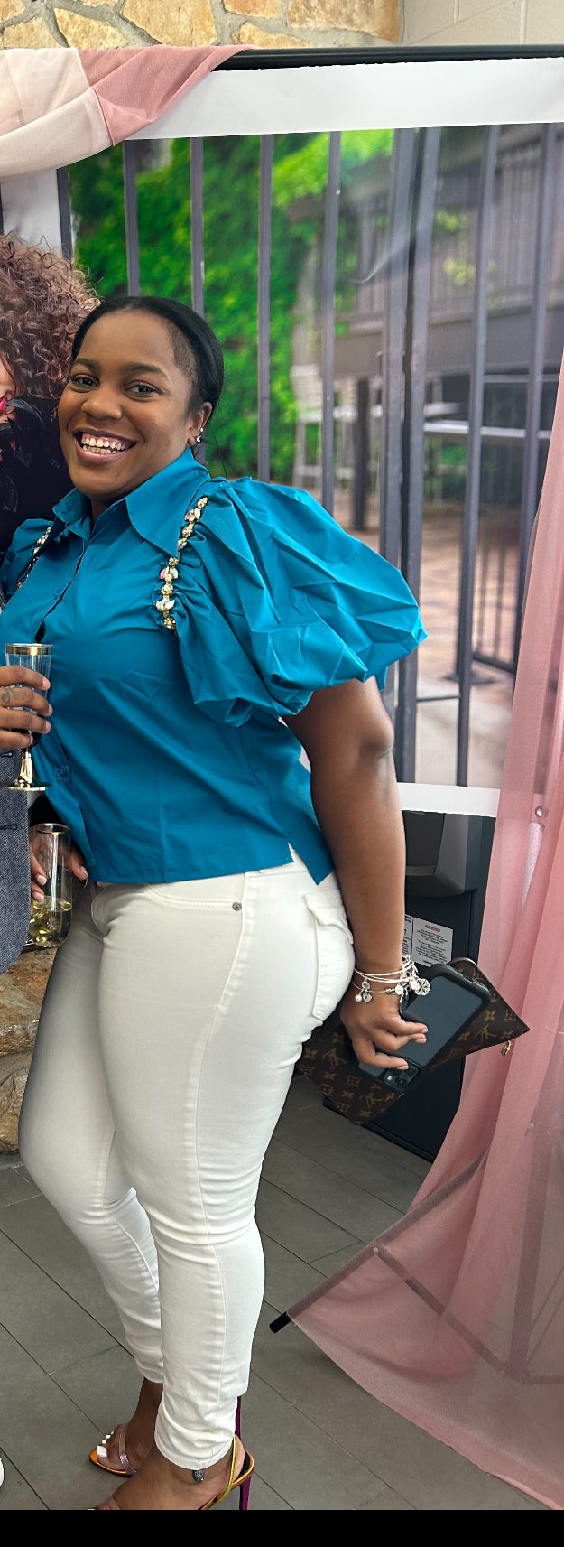 Blings And Things Ruffled Blouse