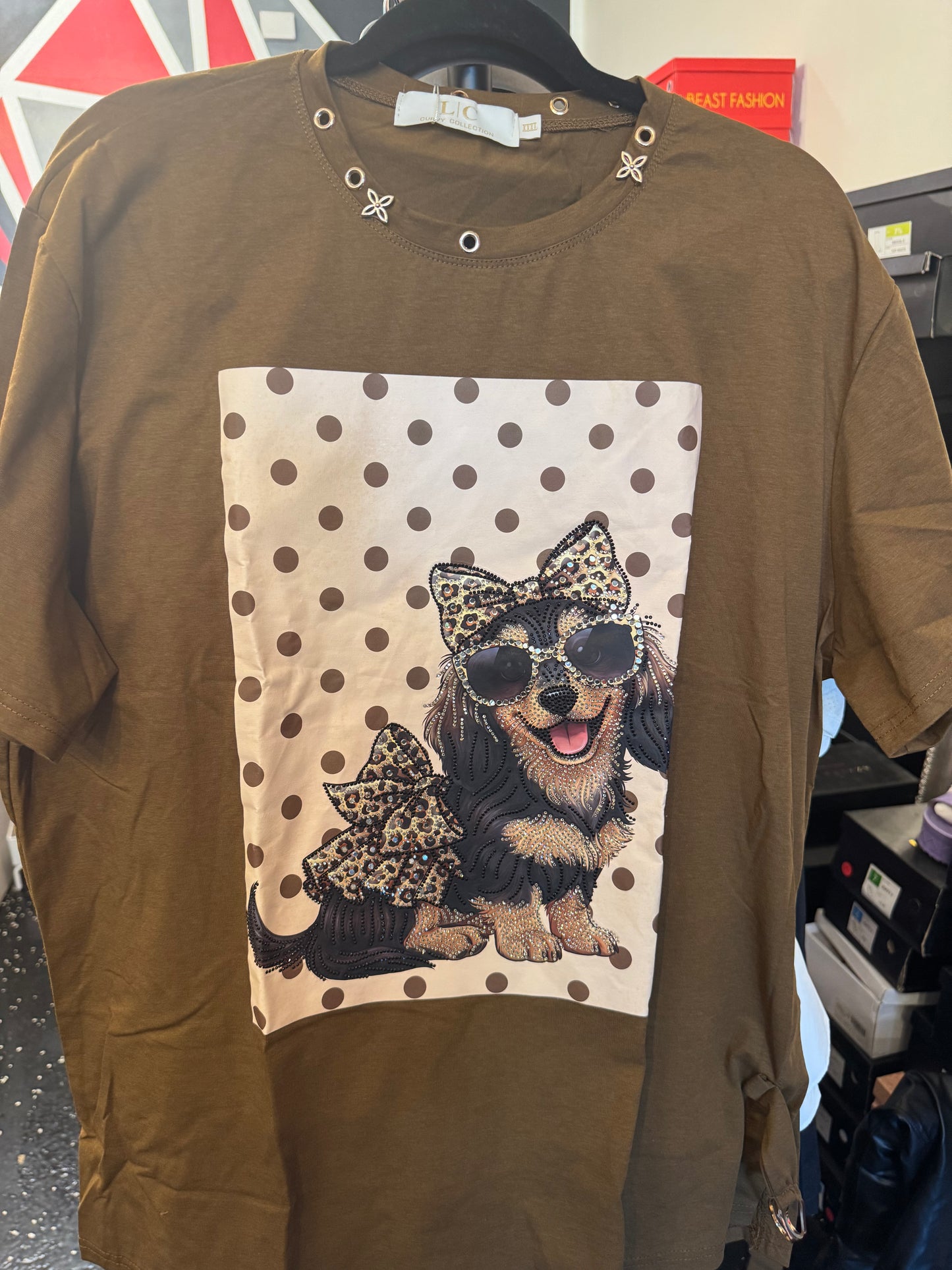 Glitter Yorkie Top