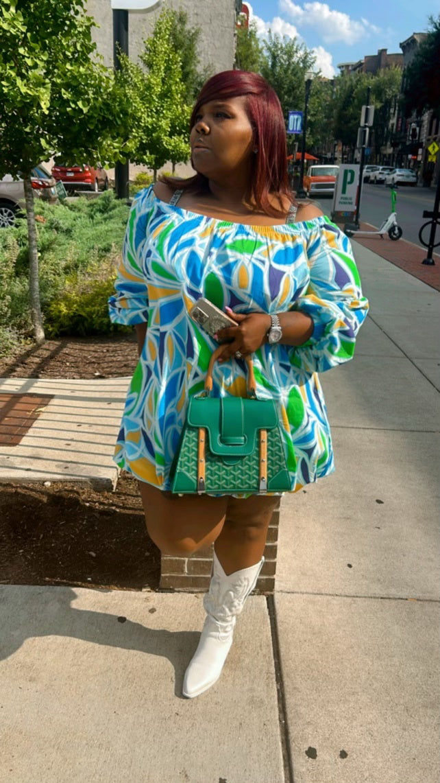 Here To Bubble Abstract Dress