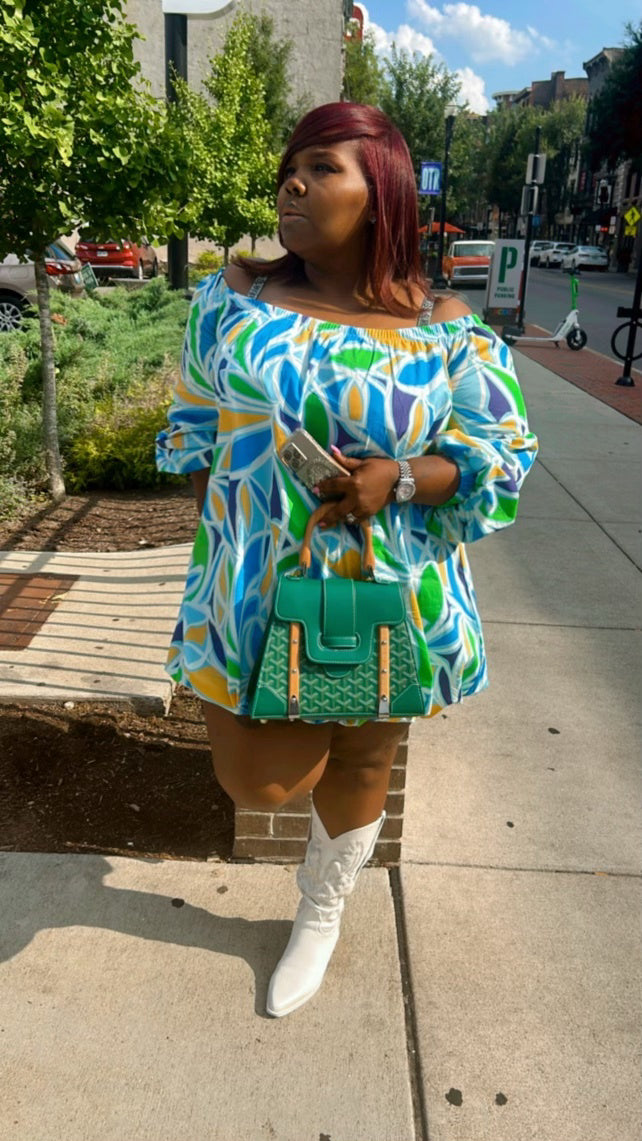 Here To Bubble Abstract Dress