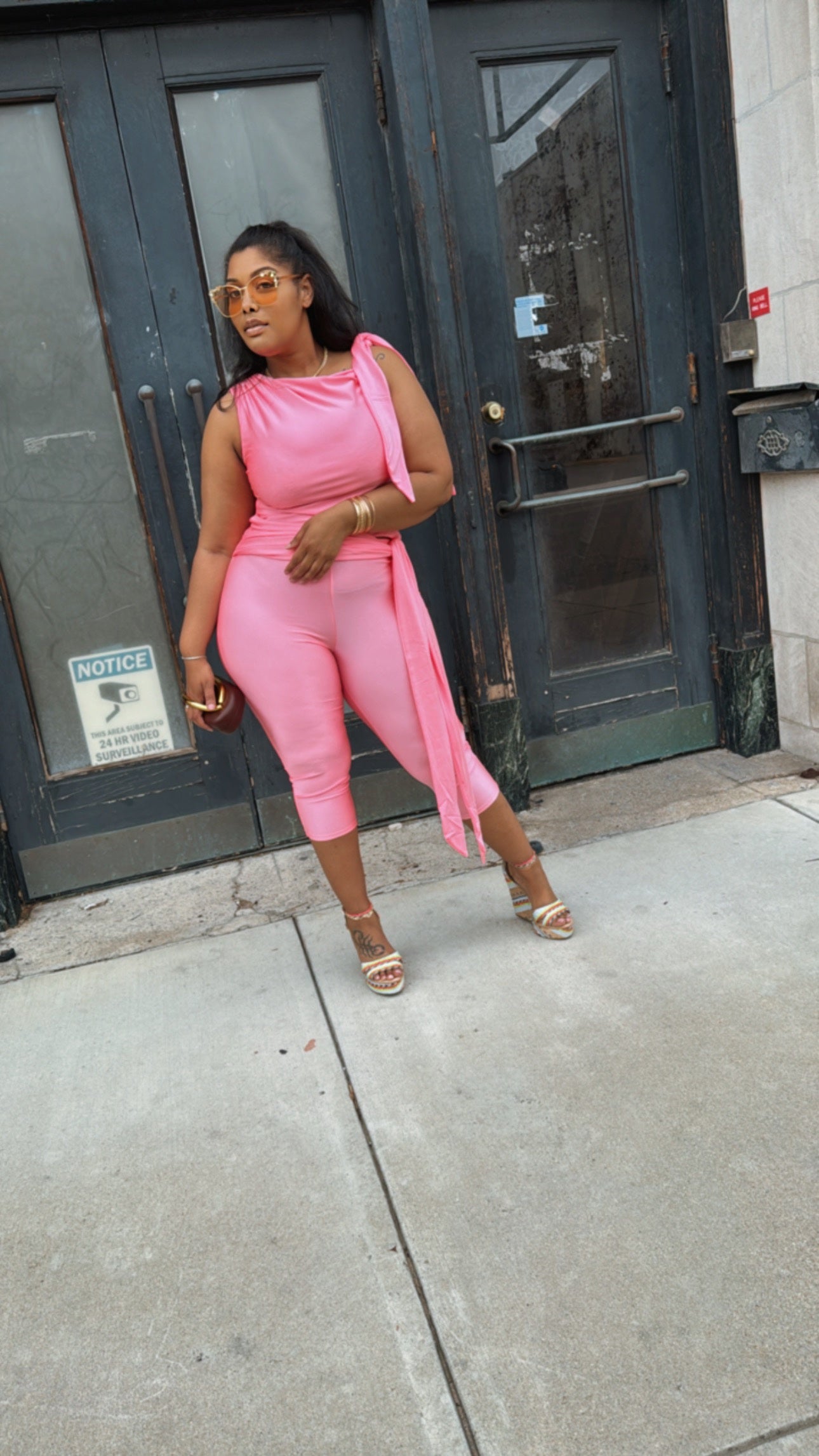 Simple Living Capri Set (Pink)