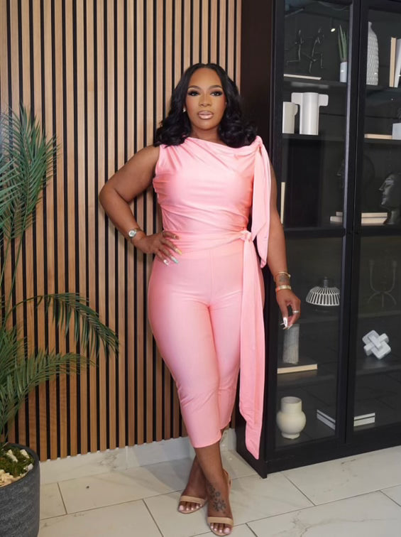 Simple Living Capri Set (Pink)