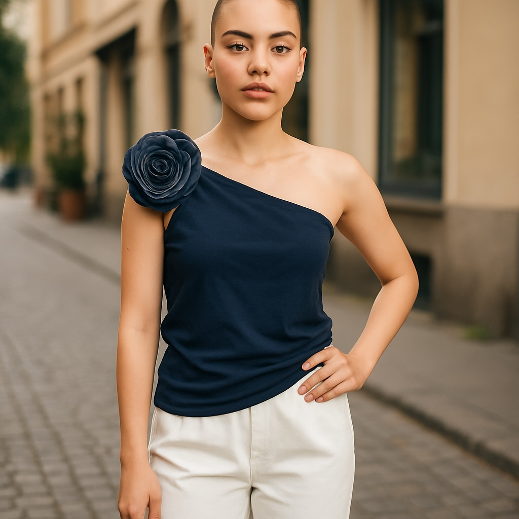 Rose’ Denim Top