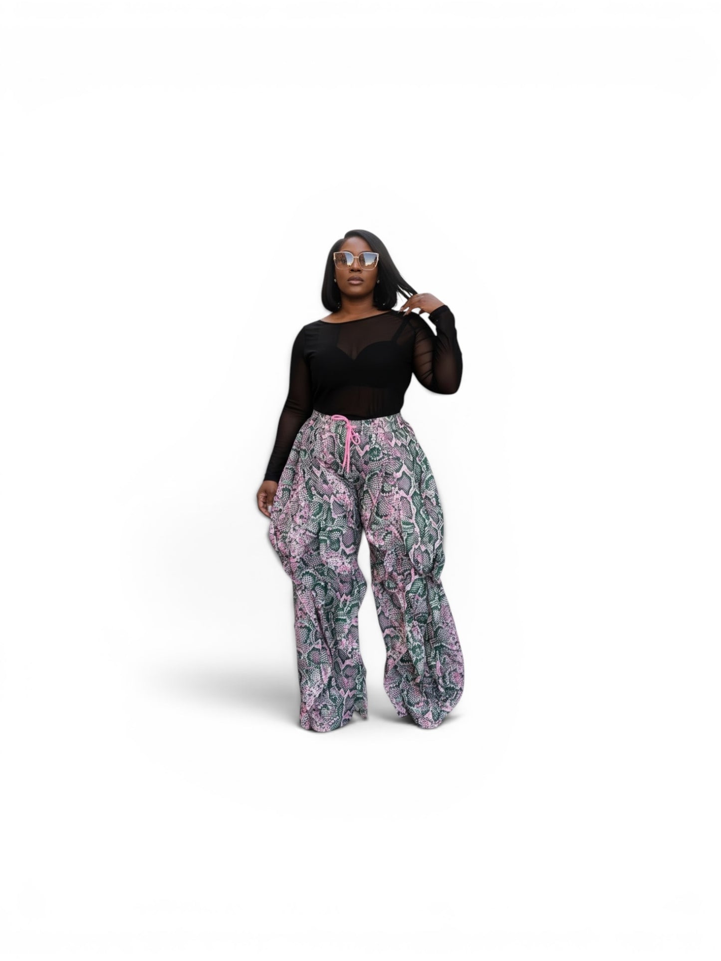 For The Drama Pants(Pink & Green)