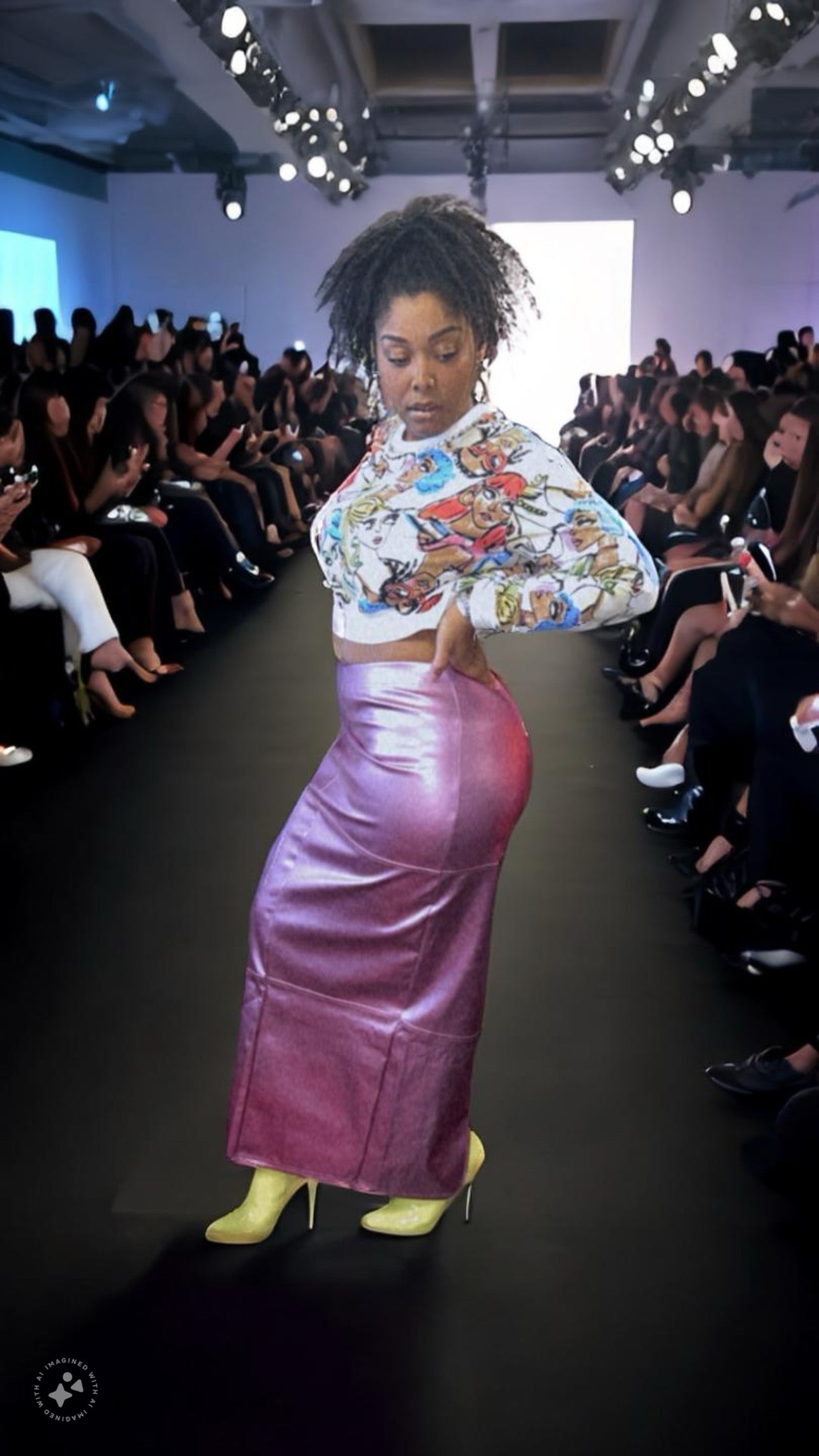 Fire And Ice Metallic Skirt