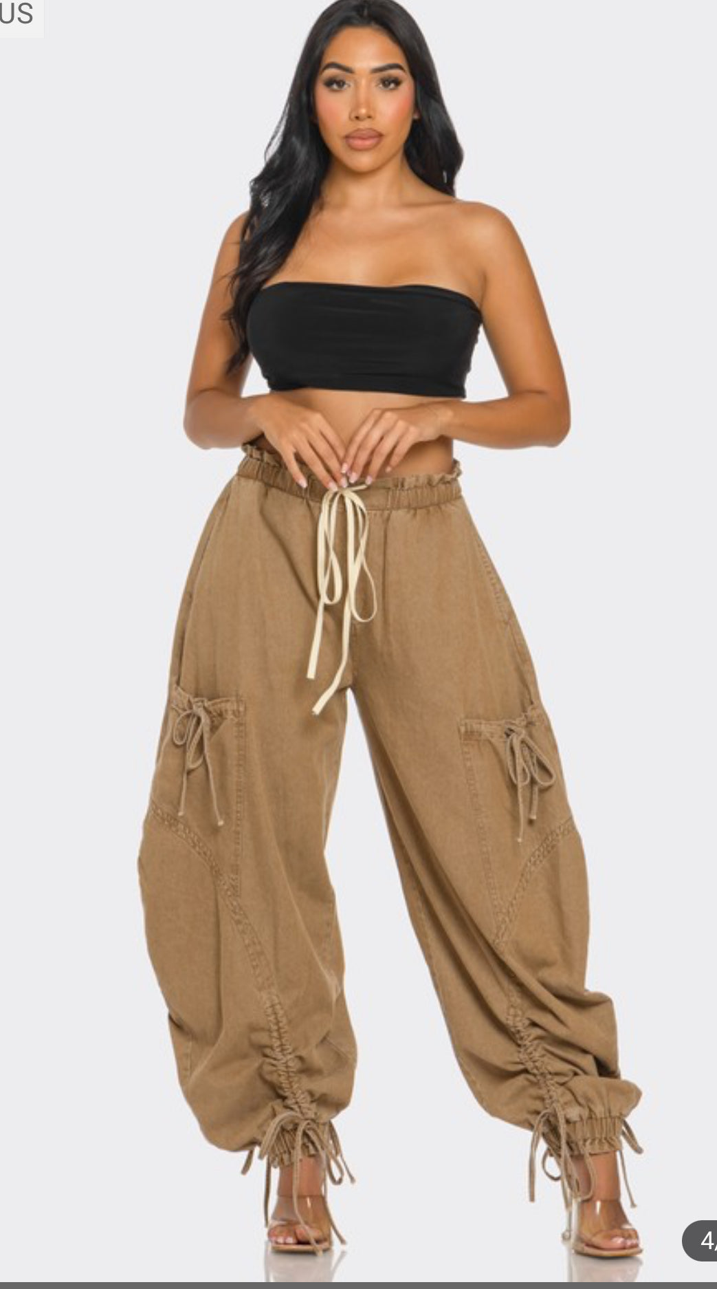 Impress Me Khaki Denim Pants
