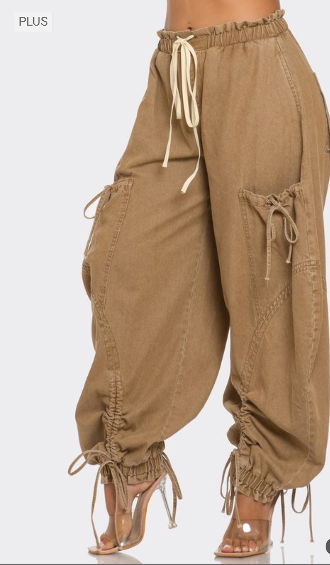 Impress Me Khaki Denim Pants