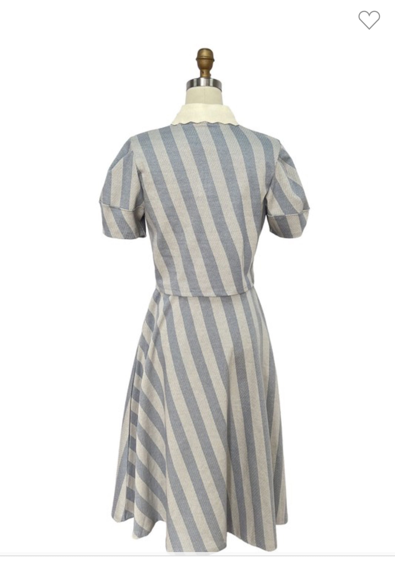 Lauren Blue Stripe Skirt Set