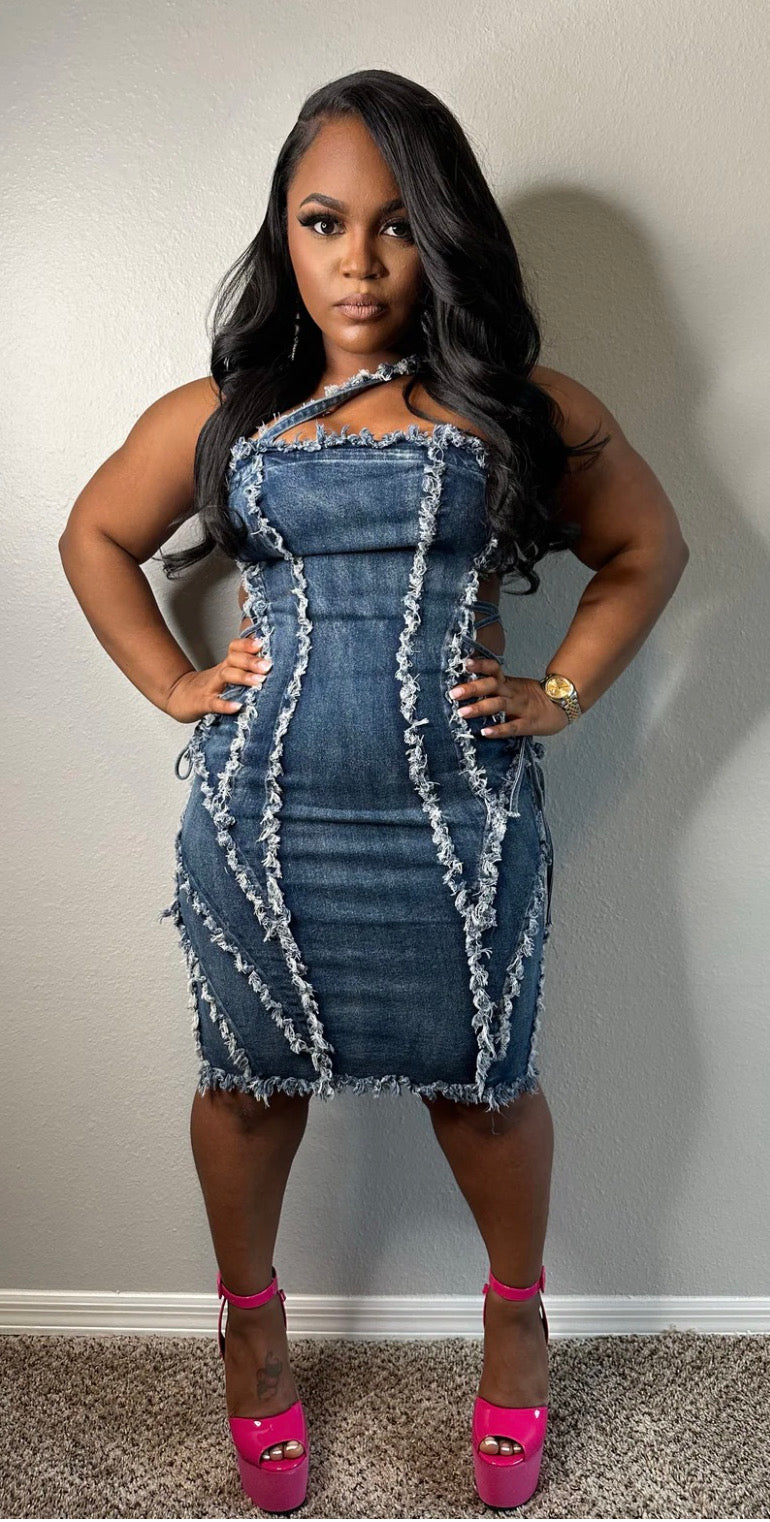 All In Denim Luxe Dress