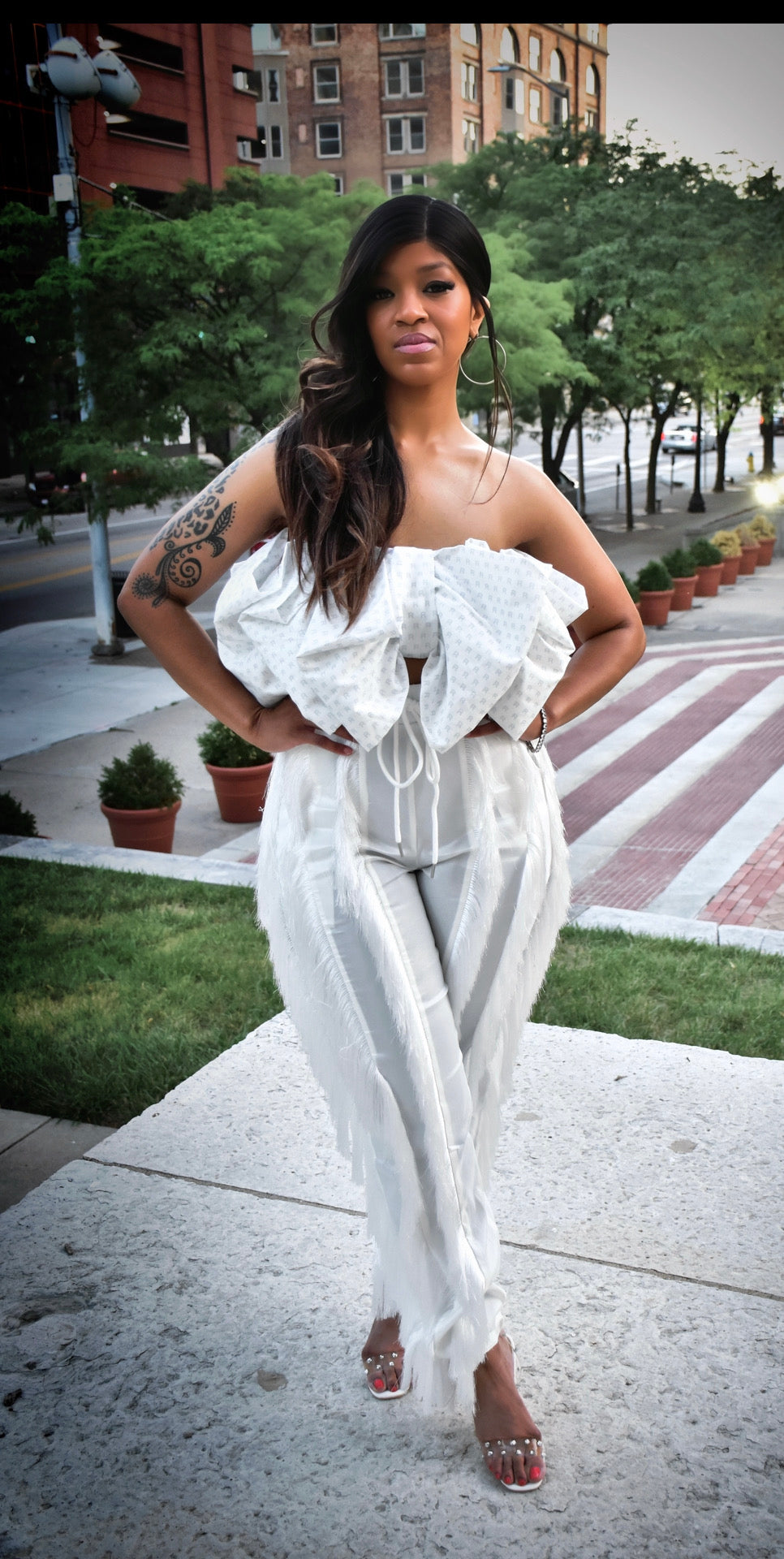Rich Ribbon Bandana Bustier