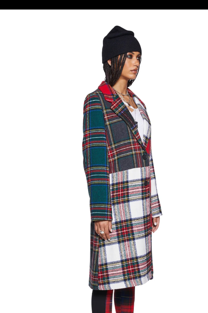 Plaid Bad Girl Peacoat