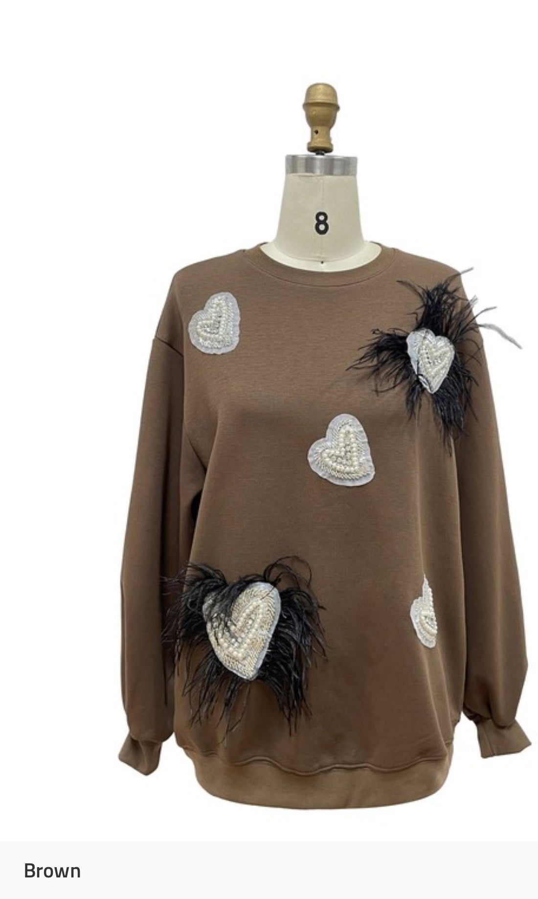 Break Your Heart Feather Sweatshirt