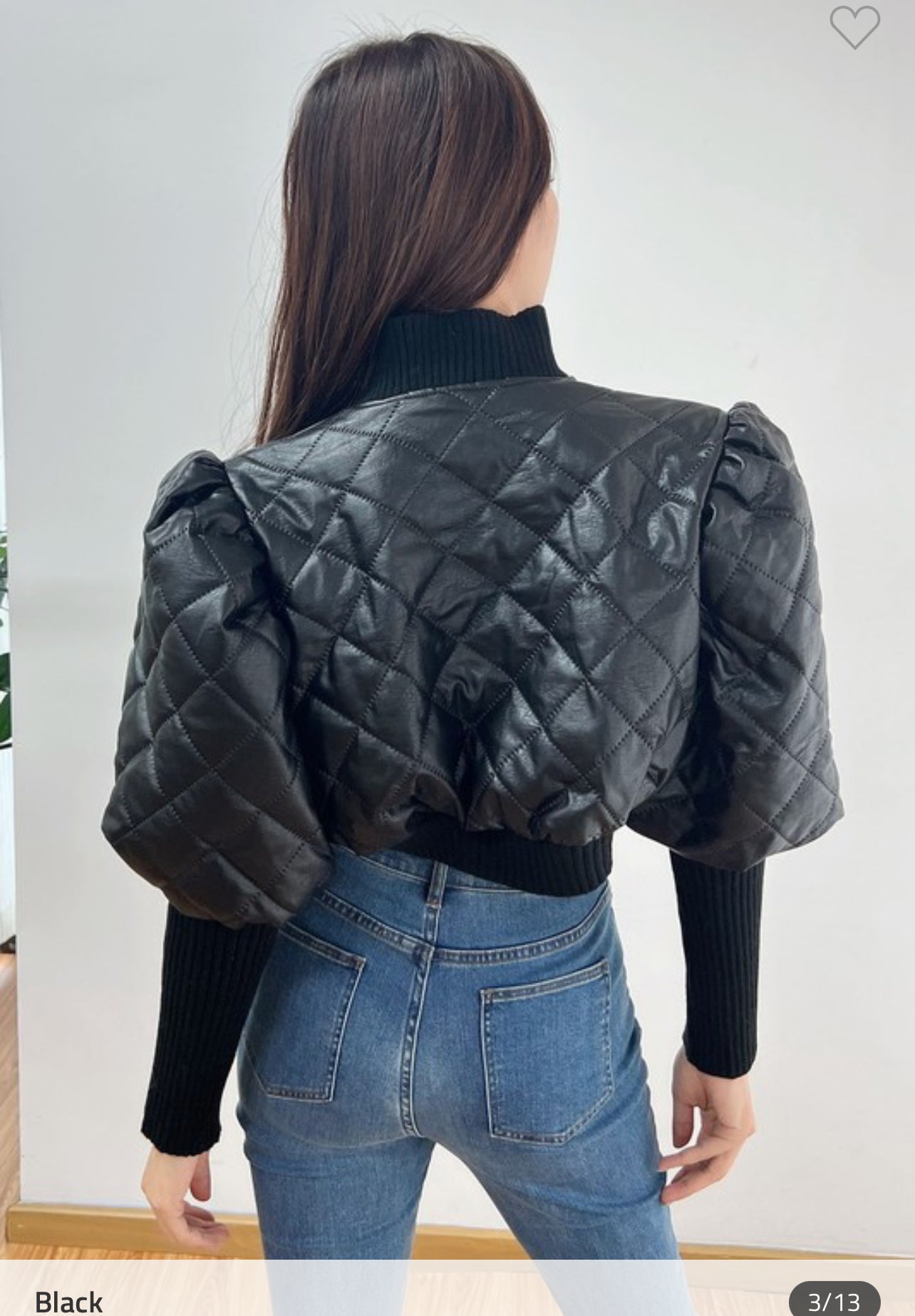 Girls Need Love Crop Leather Jacket