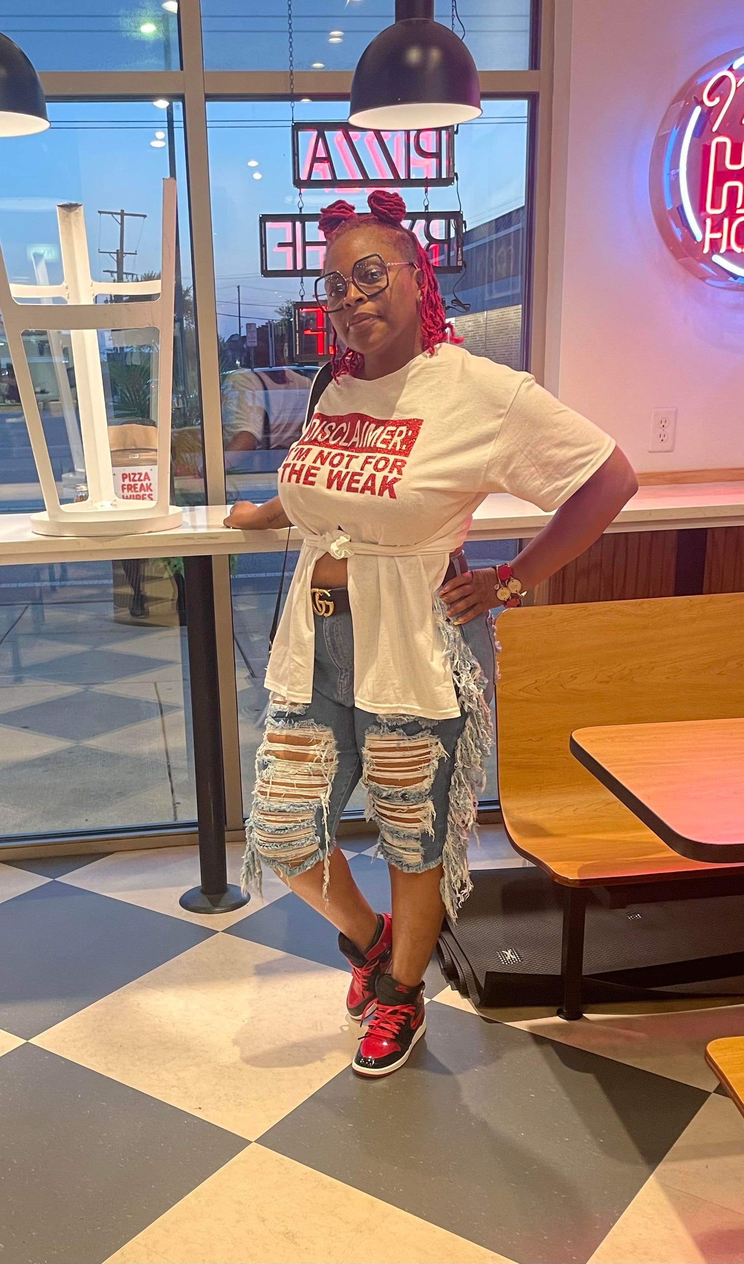 Hot Girl Curve It Up Distress Jean Shorts
