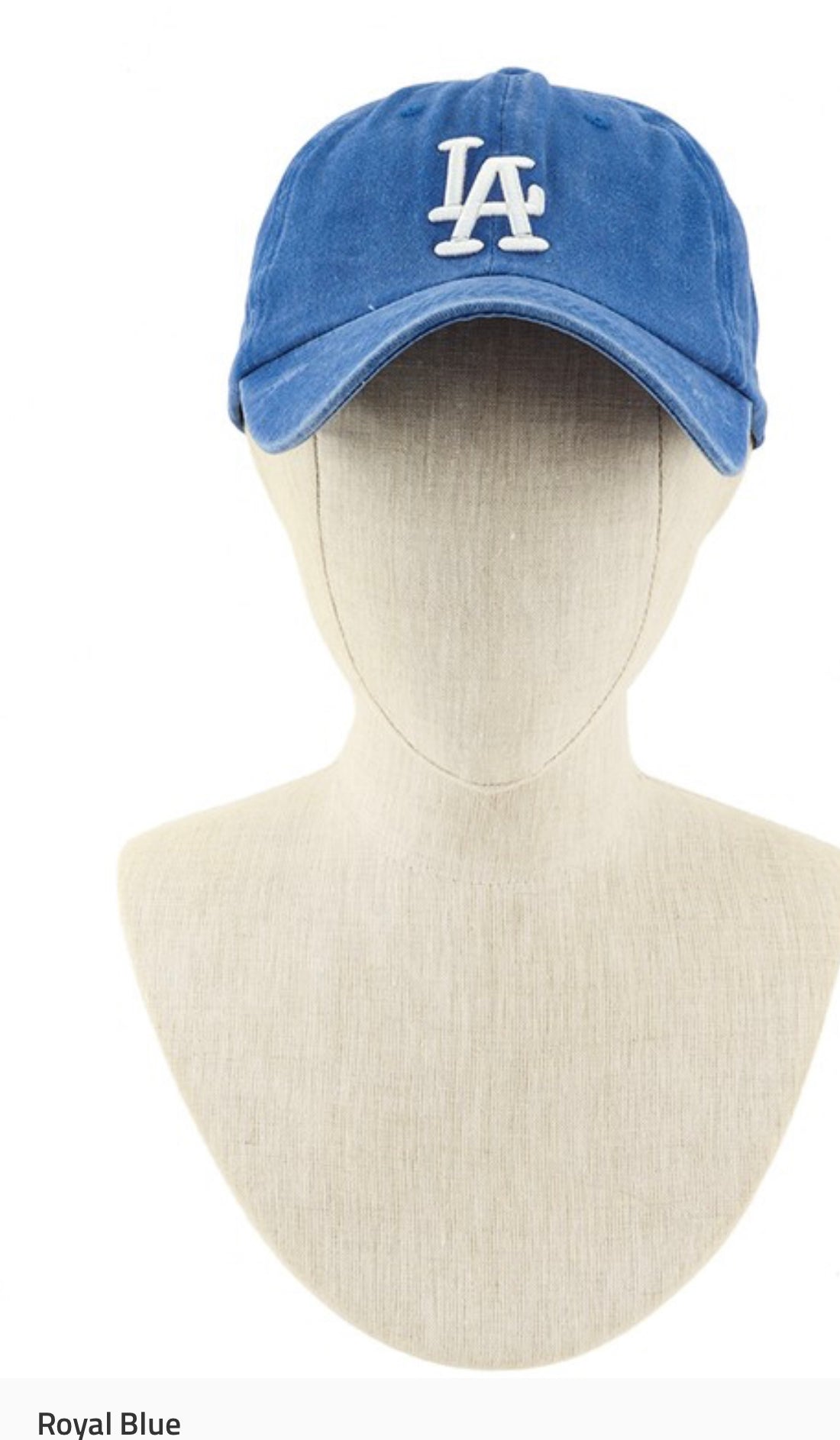 Royal Blue LA Baseball Cap