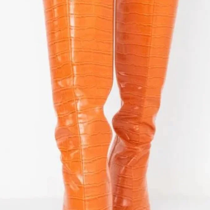 Stiletto Boot | Orange