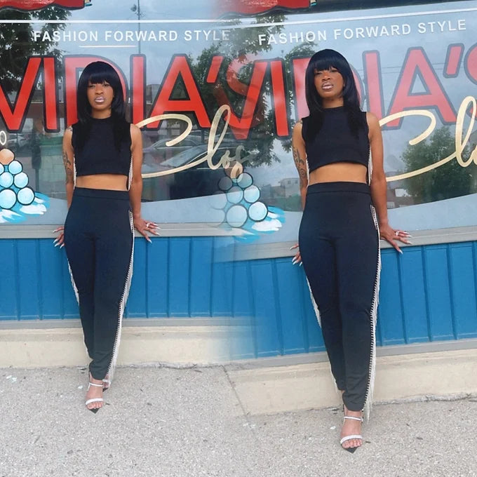 My Life Two Piece Rhinestone Set