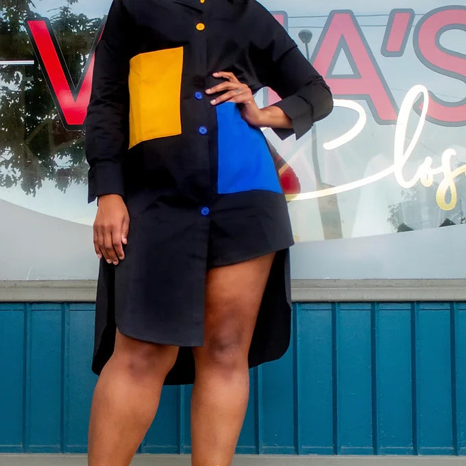 Patchwork Live It Up Dress