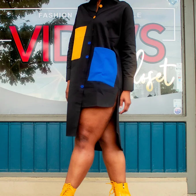 Patchwork Live It Up Dress