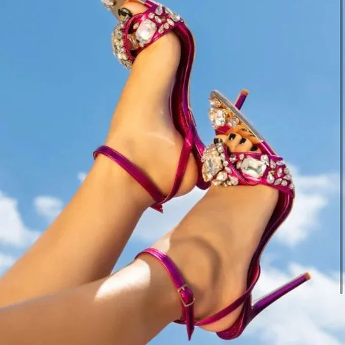 Stiletto Sandal | Fuchsia