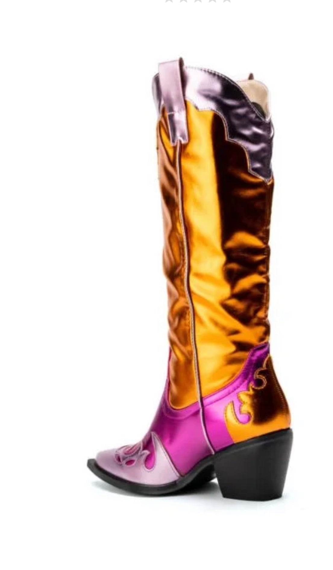 Spice It Up Chunky Western Boot In Multi
