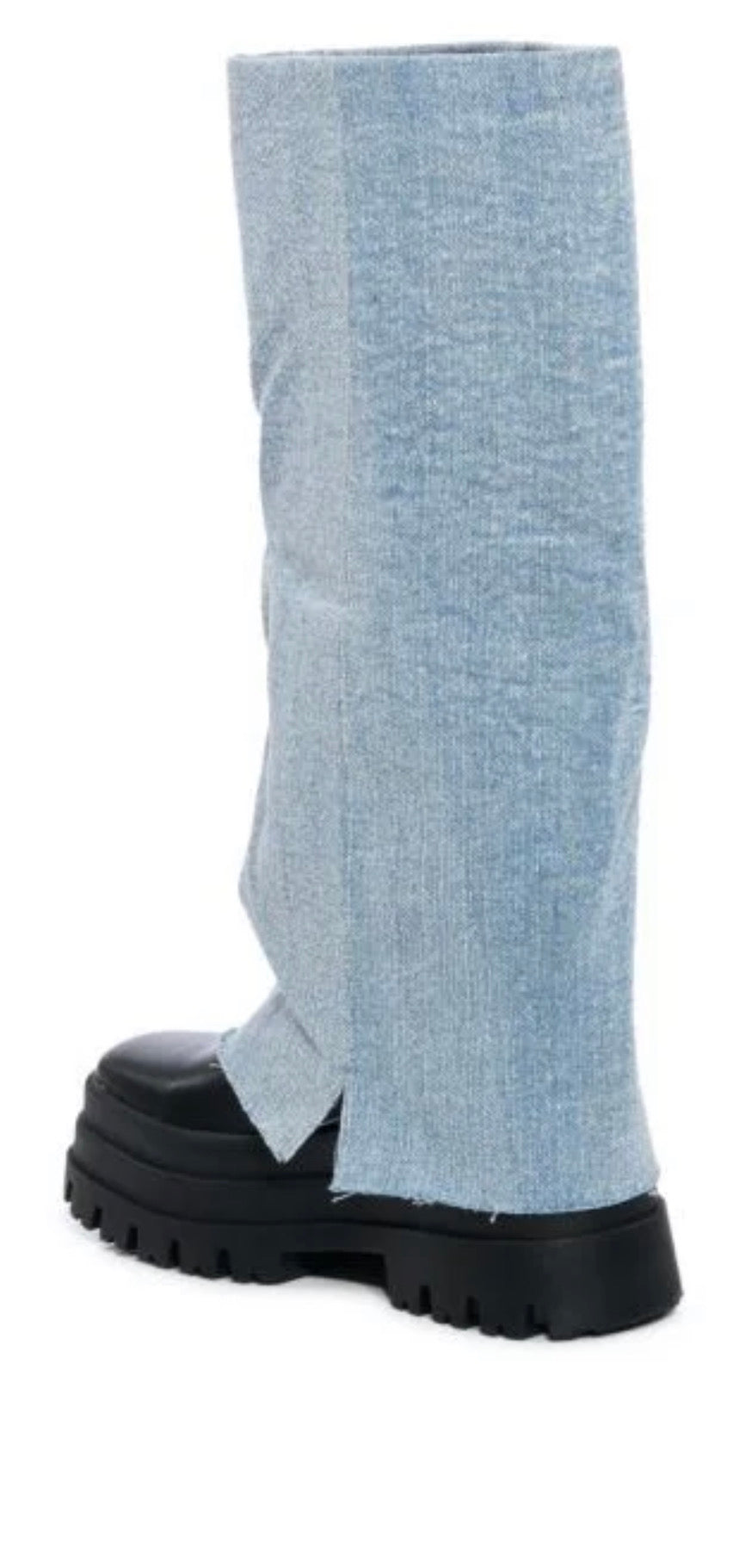 Shuri Fold Over Boot In Denim (pre-order, will arrive April 1st)